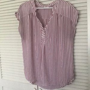Red Stripes Blouse